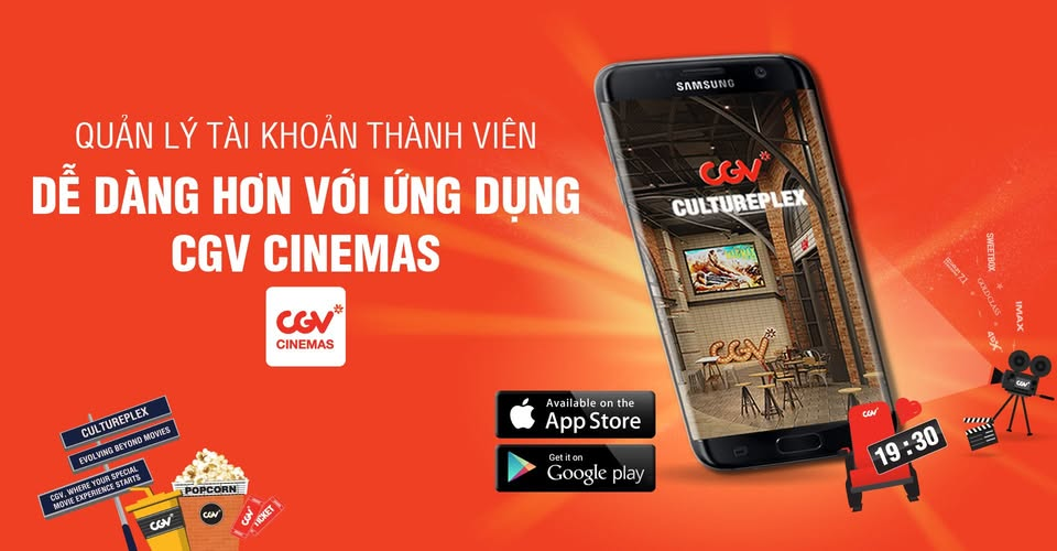 Ứng dụng tập trung tối ưu trải nghiệm xem phim tại hệ thống CGV giúp đặt vé nhanh, ghế đẹp và tận hưởng quyền lợi thành viên.