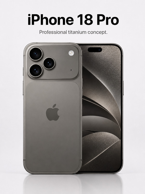 Hình ảnh dự kiến của iPhone 18 Pro